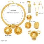24K Gold Plated Ethiopian Jewelry Set for Women