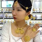 Elegant 24K Gold Plated Ethiopian Jewelry Set
