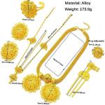 Elegant 24K Gold Plated Ethiopian Jewelry Set
