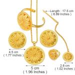 Ethiopian Gold Jewelry Set for Weddings and Gifts