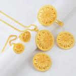 Ethiopian Gold Jewelry Set for Weddings and Gifts