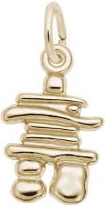 Gold Inukshuk Charm by Rembrandt - 10K/14K