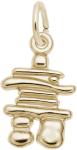 Gold Inukshuk Charm by Rembrandt - 10K/14K