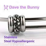 Inuksuk Bangle Bracelet with Bunny Charm