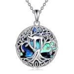 Inukshuk Statues - Silver Tree of Life Pendant