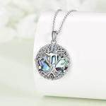 Inukshuk Statues - Silver Tree of Life Pendant