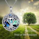 Inukshuk Statues - Silver Tree of Life Pendant