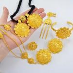 Ethiopian Jewelry Set for Women - Black Rope