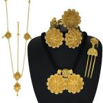 Ethiopian Jewelry Set for Women - Black Rope
