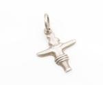 Sterling Silver Modern Inukshuk Pendant Charm