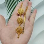 Ethiopian Gold Jewelry Set with Pendant and Earrings