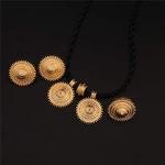 Elegant African-Inspired Gold Plated Engagement Set