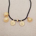 Elegant African-Inspired Gold Plated Engagement Set