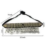 Bohemian Tribal Coin Choker Necklace with Stones