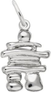Sterling Silver Rembrandt Classic Inukshuk Charm