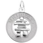 Whistler Sterling Silver Inukshuk Charm for Jewelry