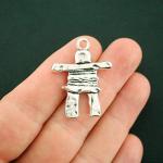 Antique Silver Inukshuk Charms for Jewelry Making
