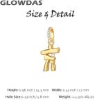 Gold Plated Inukshuk Charm for Pandora Bracelets