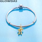 Gold Plated Inukshuk Charm for Pandora Bracelets