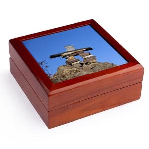 Newfoundland Inukshuk Jewelry Box by Cindy Miller Hopkins
