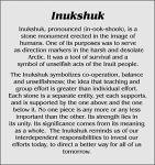 Gray Granite Inukshuk Statue, 2.5 Inches Tall