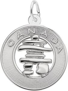 Sterling Silver Inukshuk Ring Charm by Rembrandt