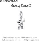 Inukshuk Charm for Pandora Bracelet - Silver Pendant