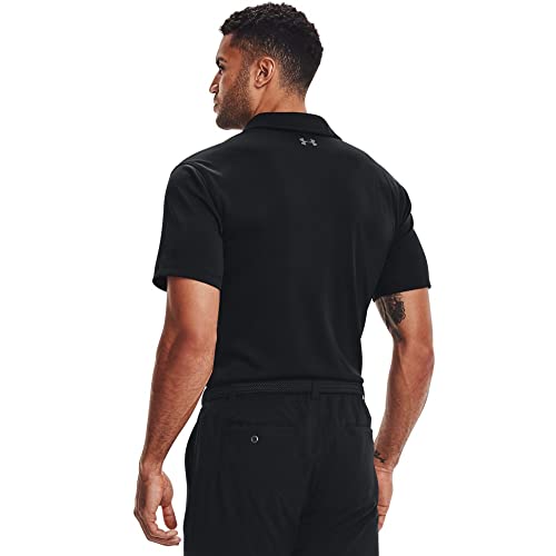 Under Armour Men's Tech Golf Polo, Black/Graphite, X-Large