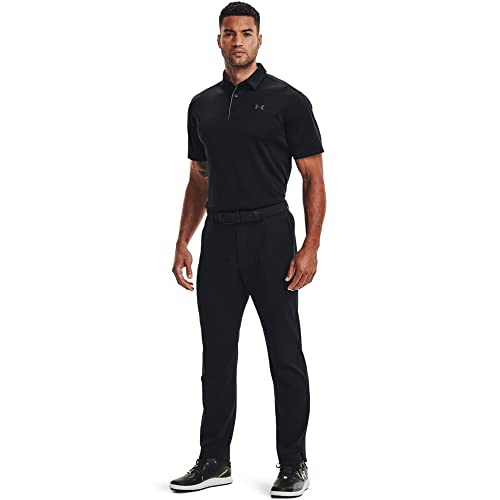 Under Armour Men's Tech Golf Polo, Black/Graphite, X-Large