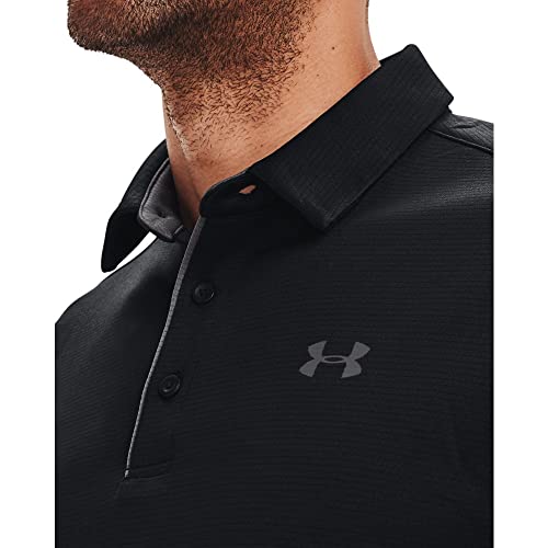Under Armour Men's Tech Golf Polo, Black/Graphite, X-Large