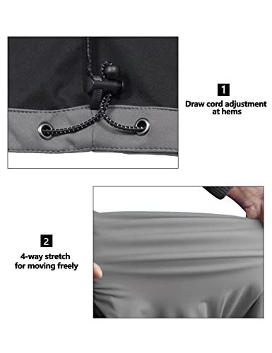 Men's Golf Gray Softshell Vest, Lightweight & Windproof