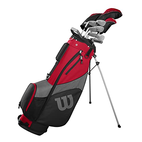 Wilson Profile SGI Men's Complete Golf Set, Right Hand, Red