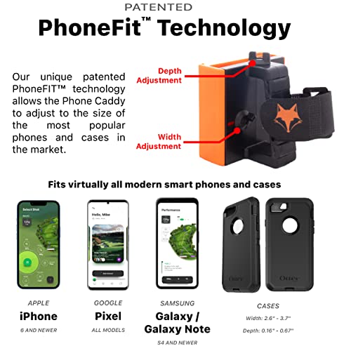 Golf Phone Caddy in Black