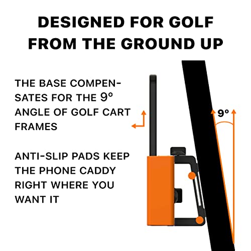 Golf Phone Caddy in Black