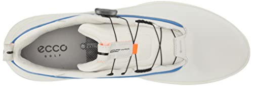 ECCO Men's Waterproof Golf Shoe, White/Regatta, Size 8