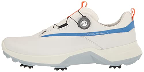 ECCO Men's Waterproof Golf Shoe, White/Regatta, Size 8