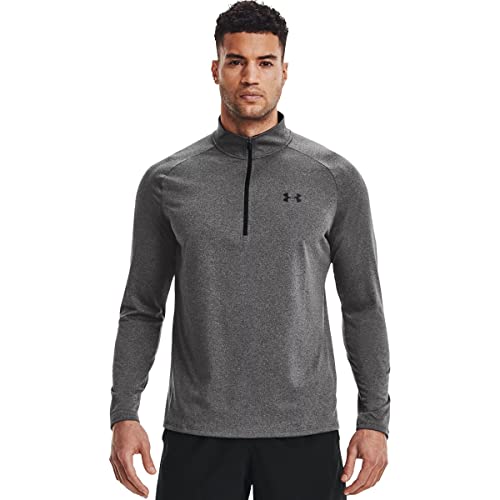 Under Armour Men's Tech 2.0 1/2 Zip-Up Shirt, Carbon/Black, XL