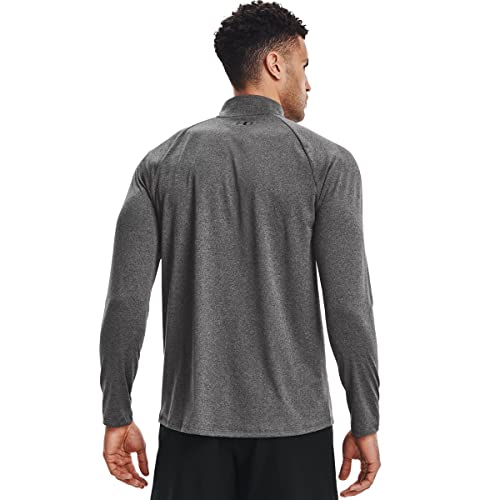Under Armour Men's Tech 2.0 1/2 Zip-Up Shirt, Carbon/Black, XL