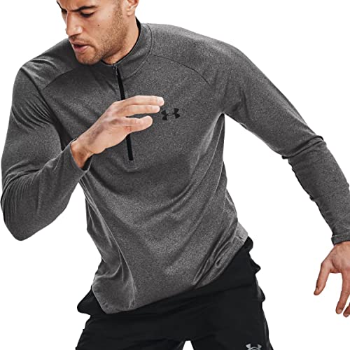 Under Armour Men's Tech 2.0 1/2 Zip-Up Shirt, Carbon/Black, XL