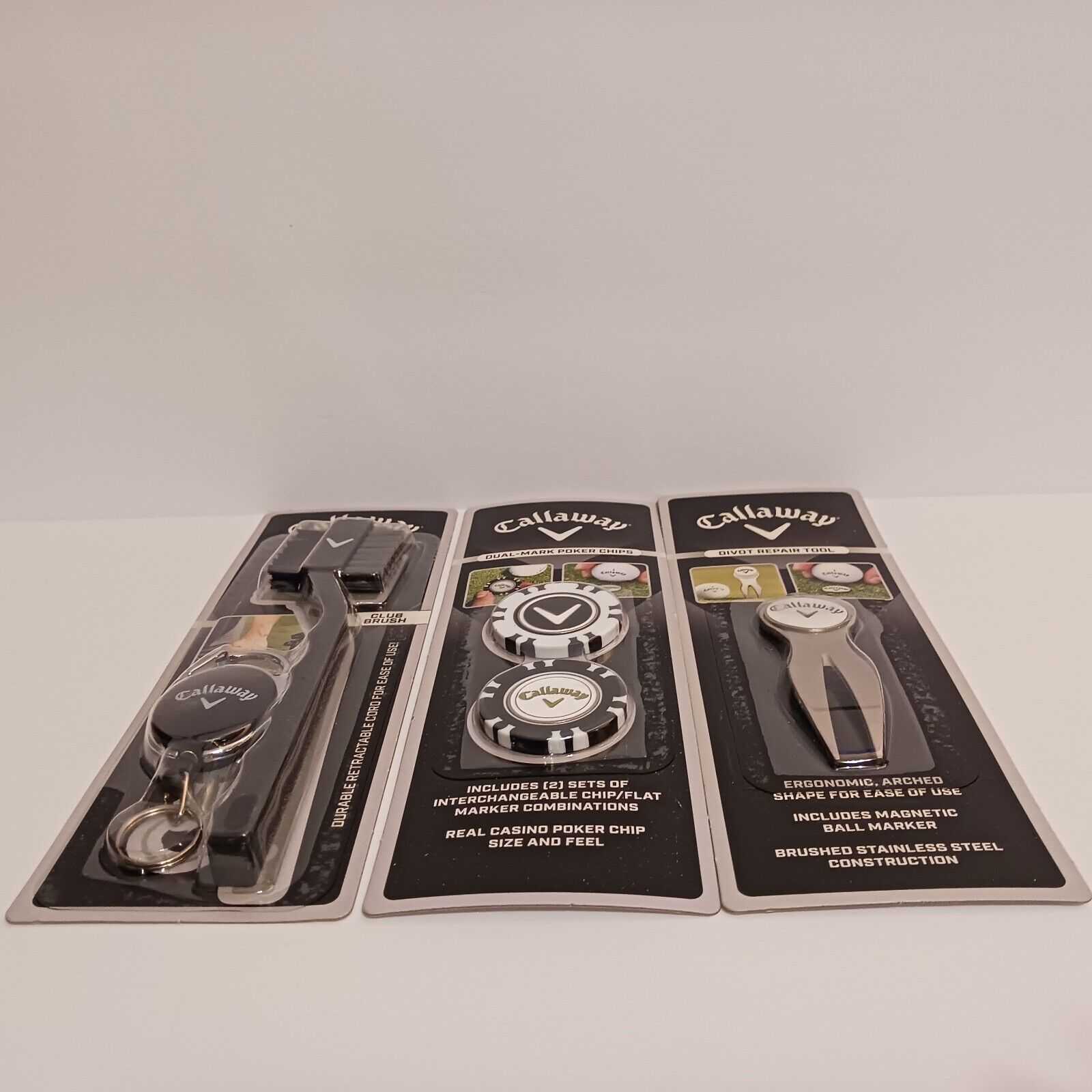 Callaway Golf Club Brush with Retractable Cord