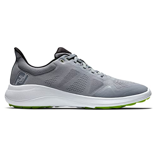 FootJoy Men's Grey/White/Lime Golf Shoe, Size 10.5