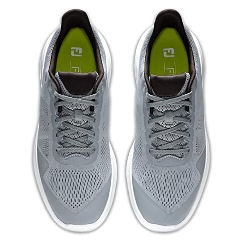 FootJoy Men's Grey/White/Lime Golf Shoe, Size 10.5