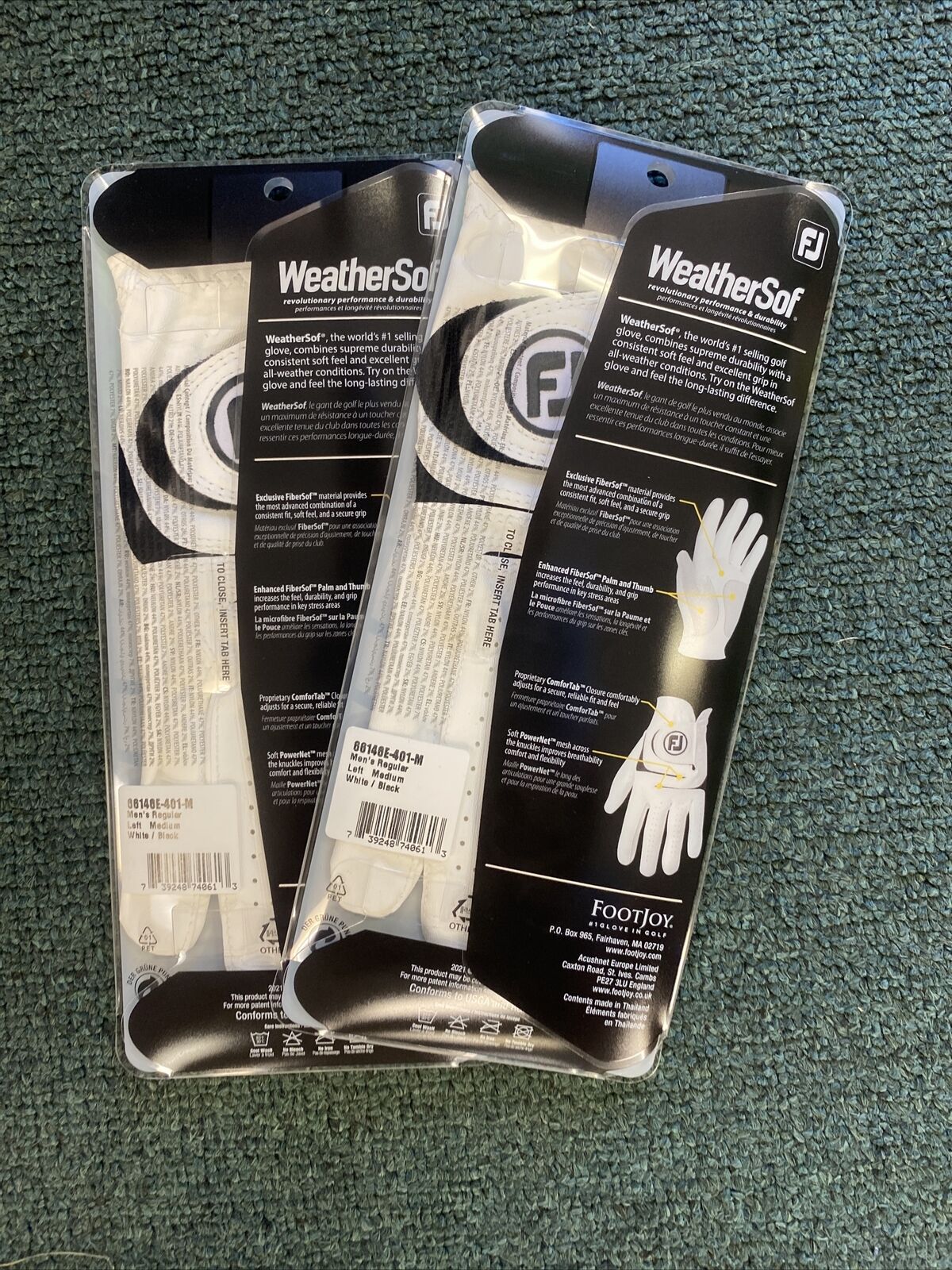 FootJoy WeatherSof 2-Pack Golf Gloves - Choose Size