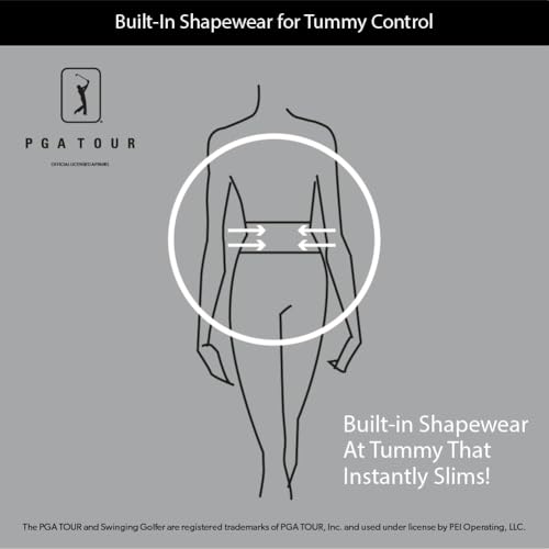 PGA Women's Pull-On Golf Pant with Tummy Control