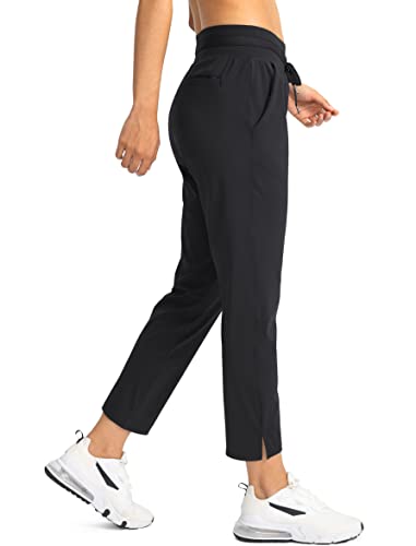 Women's Golf Pants with 4 Pockets Stretch High-Waisted