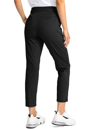 Women's Golf Pants with 4 Pockets Stretch High-Waisted
