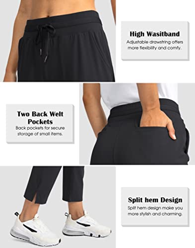 Women's Golf Pants with 4 Pockets Stretch High-Waisted
