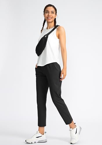 Women's Golf Pants with 4 Pockets Stretch High-Waisted