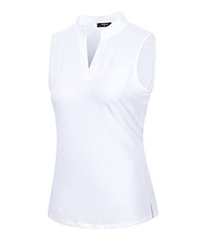 Vidusou Women's Golf Shirt - Sleeveless Athletic T-Shirt