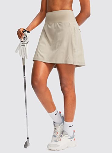 Women's High Waisted Golf Skort with Pockets